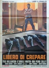 LEGEND OF NIGGER CHARLEY Italian 2F movie poster 39x55 FRED WILLIAMSON 1972 NM