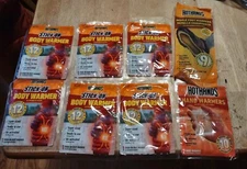 Hot Hands Stick On Body Warmer Hand Warmer Foot Warmer Lot New