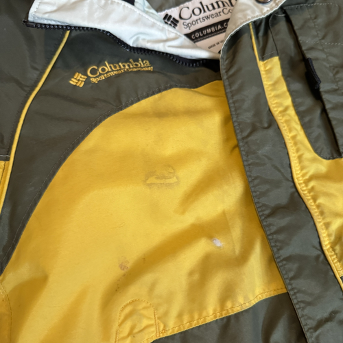 Columbia Winter Jacket Boys Green/Yellow Ski, Bomber Style Size XS 6/7 - Picture 3 of 5