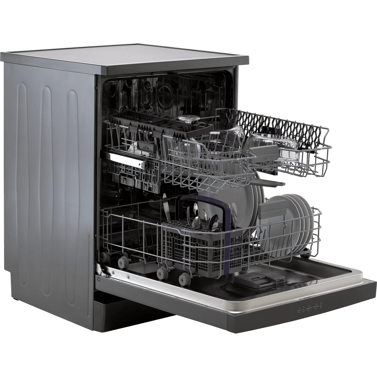 Beko BDFN15430G Full Size Dishwasher Free Standing Graphite