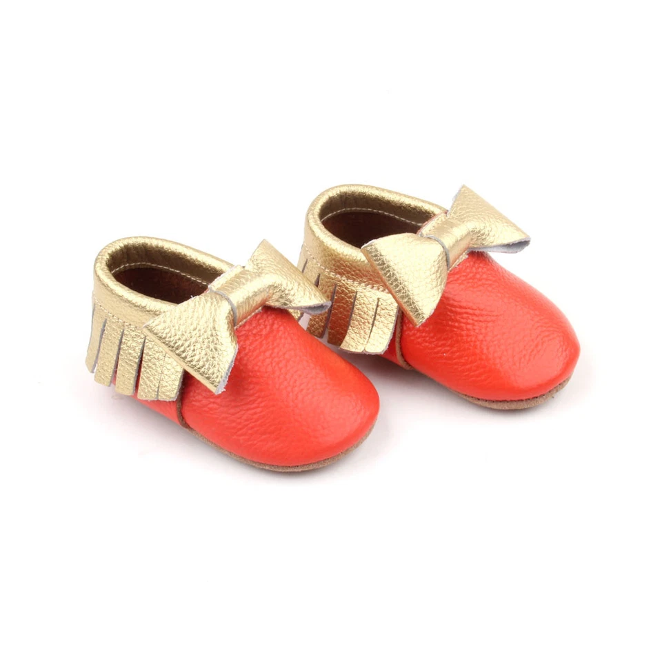 Starbie Bebé Mocasines Otoño Bebé Zapatos Niño Zapatos Naranja Infantil Zapatos Foto 4 de 4