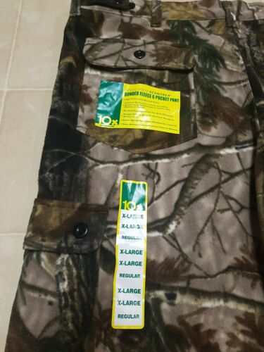 WALLS 10X BRAND XL REGULAR SIZE 42/44 REALTREE XTRA FLEECE BONDED HUNTING PANTS - Picture 3 of 8