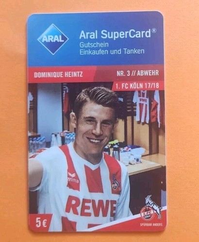Aral Super Card 15 x 1.FC Köln Saison 2017/18 Satz gebraucht & o. Guthaben - Bild 6 von 17