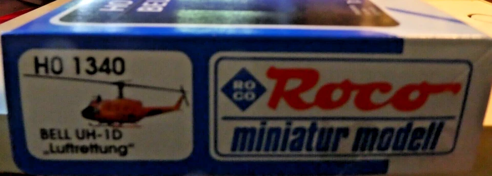 Roco 1340 H0 Elicottero Bell Uh 1D Bw BGS Salvataggio Aereo Kit Nuovo IN Conf - Immagine 2 di 2