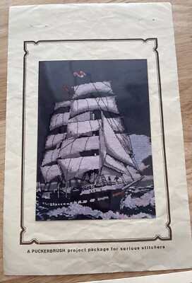 RARE Vintage 1989 Puckerbrush  Running With The Wind  Cross Stitch Pattern