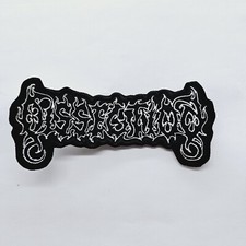 Dissection White Logo Shaped EMBROIDERED PATCH