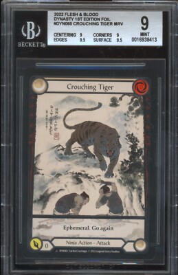 Flesh and Blood FAB Crouching Tiger Marvel Cold Foil Dynasty