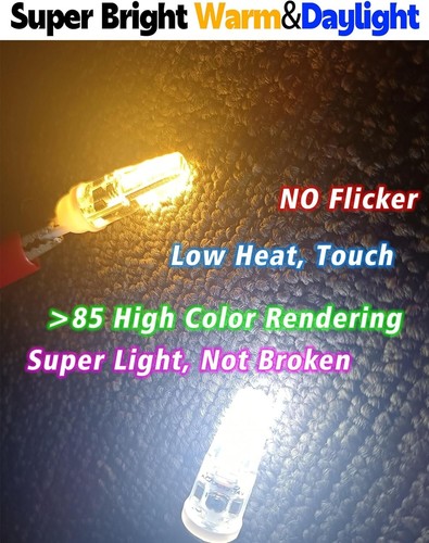 T5 T10 Wedge Base LED Landscape Bulbs 12V Low Voltage 2W 300lm - Picture 3 of 5