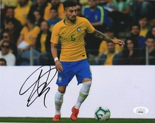 Brazil Alex Telles Autographed Signed 8x10 Photo JSA COA #1