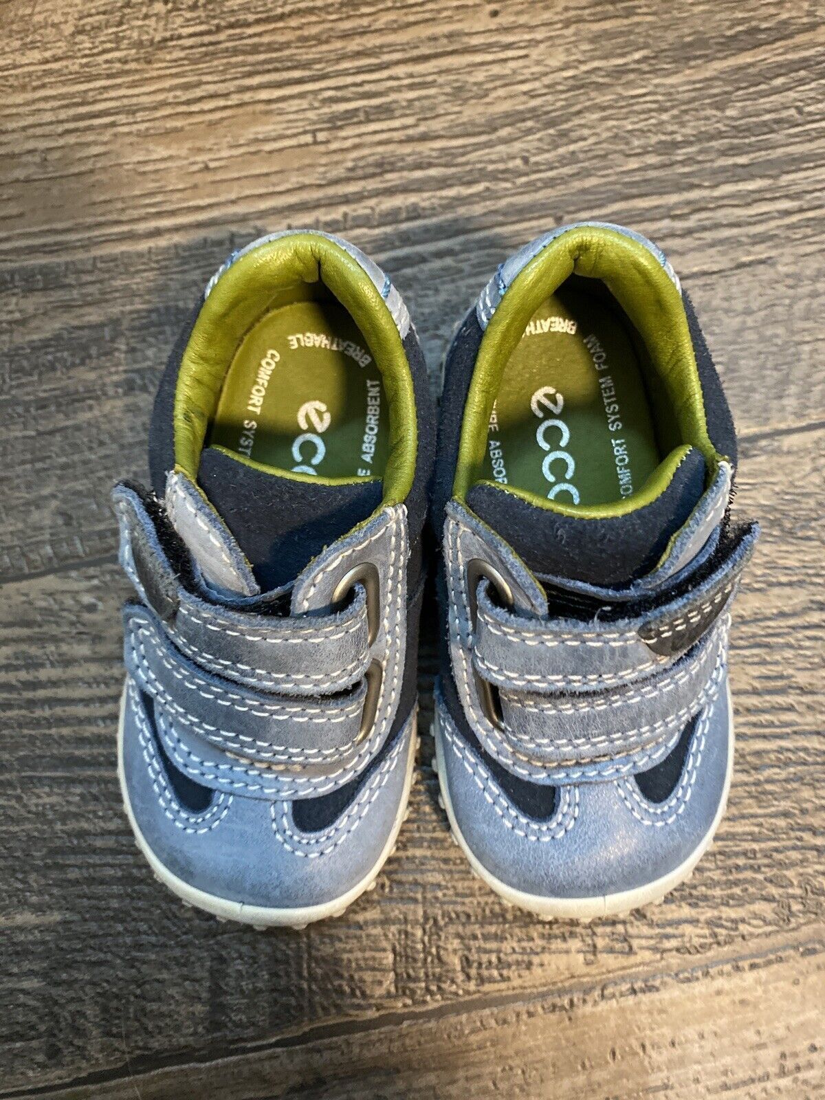 Excellent ECCO MIMIC SHOE BLUE SIZE EU 19 US 4-4.5 Casual Boys