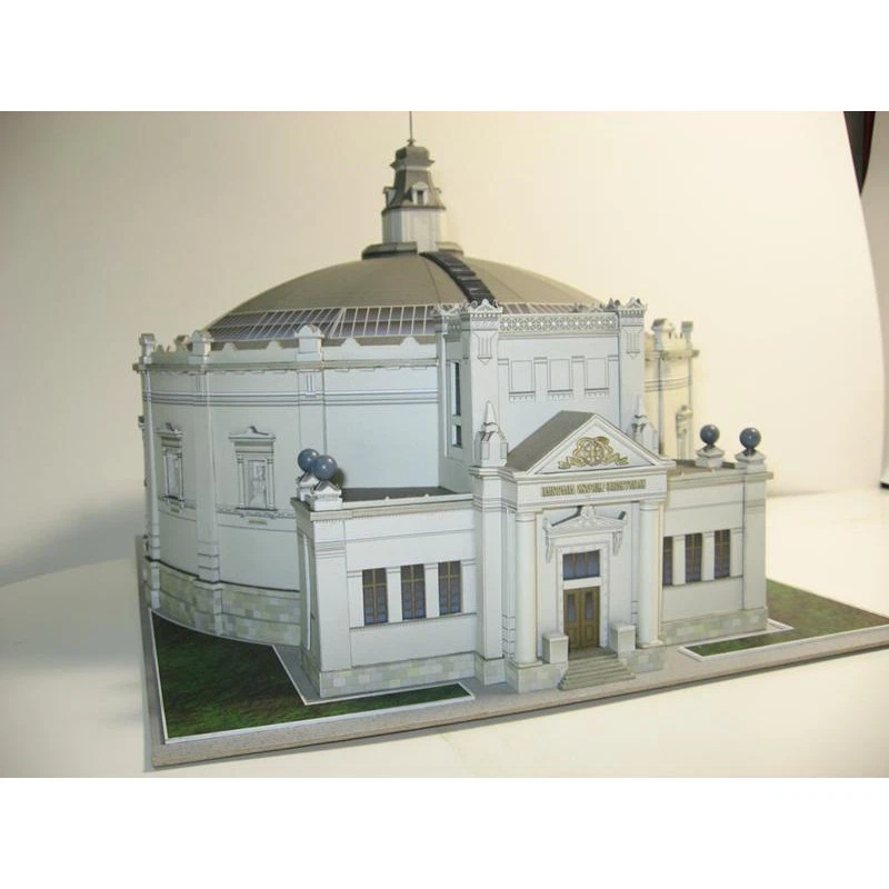 PAPER MODEL KIT ARCHITECTURE PANORAMA MUSEUM DEFENSE 1/150 OREL 131 - Image 3 of 4