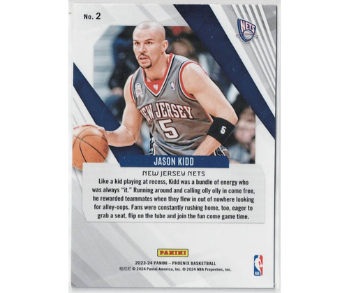 2023-24 Panini Phoenix Color Burst SP #2 Jason Kidd New Jersey Nets - Picture 2 of 2