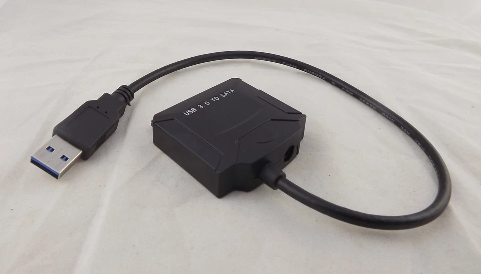 USB 3.0 Male To SATA 22Pin Adapter Converter Cable 2.5" 3.5" HDD Hard Drive Disk - Image 2 of 4
