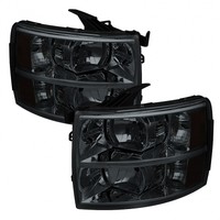 Xtune Hd-jh-cs07-am-sm Crystal Headlights-smoked Fit Chevrolet Silverado on sale Xtune Hd-jh-cs07-am-sm Crystal Headlights-smoked Fit Chevrolet Silverado on sale