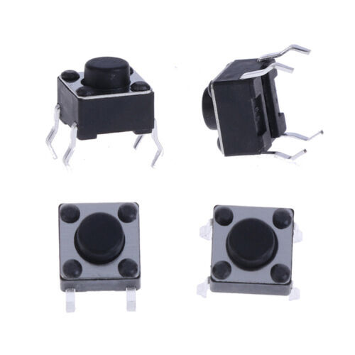 20pcs Mini Micro Momentary Tactile Push Button Switch 6*6*5mm 4 pin ON/OFFYAC HJ - Picture 2 of 12