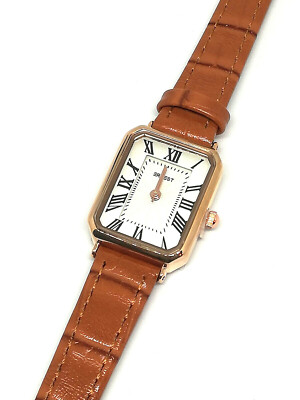 Montre de luxe - Type Black Gold - Mouvement Quartz - Bracelet en cuir