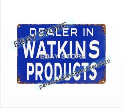 wall hanging ideas living room dealer in Watkins products metal tin sign