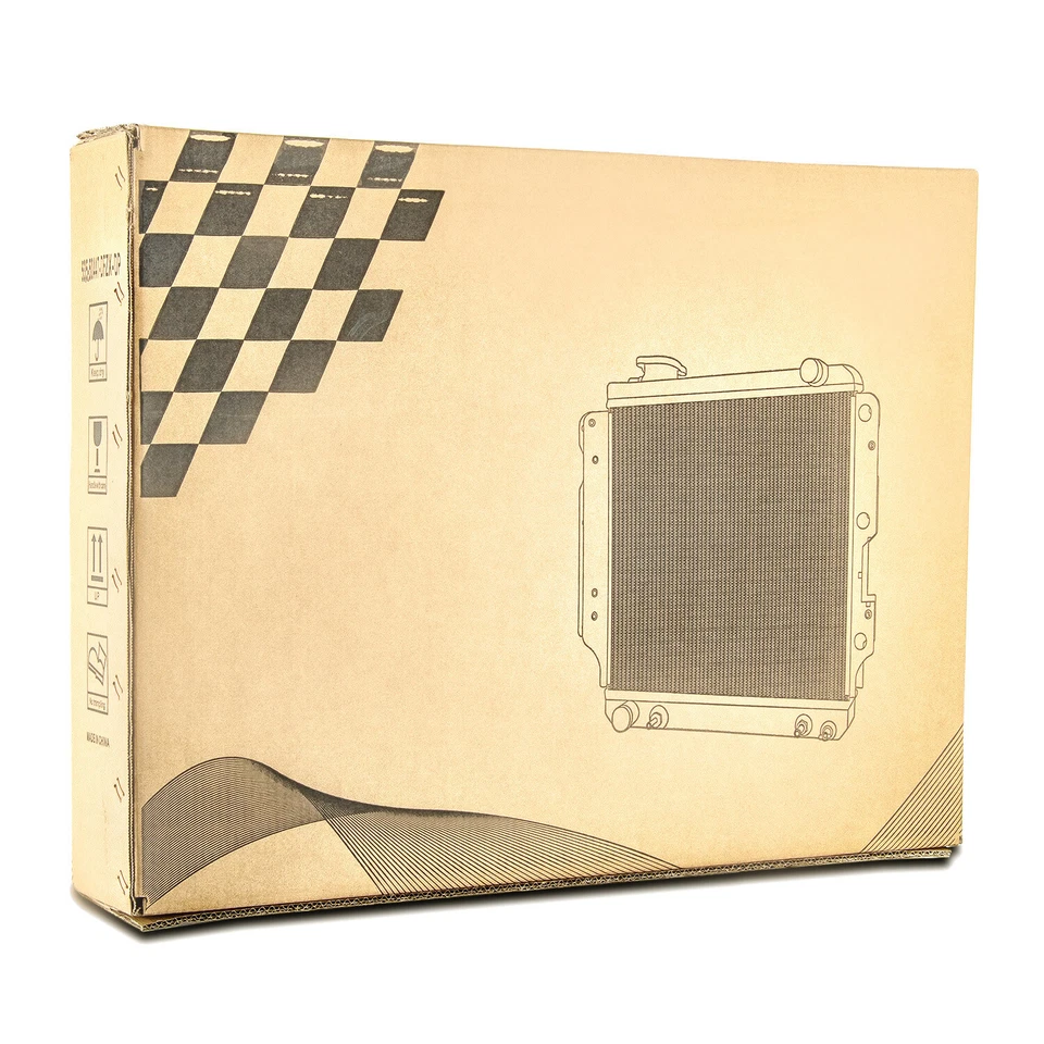 4Rows Aluminum Radiator For 1975-78 Ford Mustang II Ghia Base 5.0L V8 Engine AT - Image 4 of 4