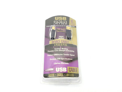 New USB Gold Series 6  1.8m Device Cable A Plug/B Plug Belkin 7-22868-26936-7
