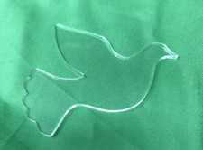 3" Acrylic Peace Dove Wedding  Choice of 16 color 1/8" thick no hole 