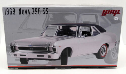 GMP 1/18 Scale Diecast - 8029 1969 Chevrolet Nova 396 SS Silver - Picture 6 of 6
