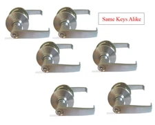 Satin Chrome entrance commercial lock Grade 2  Entry Keyed 1/2/3/4/5/6 sets