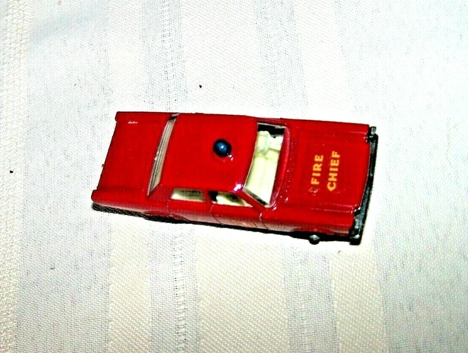Lesney Matchbox Phantom #55/59 Ford Galaxie Custom Fire Chief Car Blue Dome N/M - Image 4 of 4