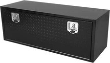 Black 48 x 18 x 18 inch Tool Box Steel Underbody Truck Tool Box w/ Aluminum Door