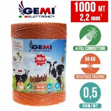 Filo Per Recinto Elettrico Recinti Elettrici 1000 MT 2.2 mm² Gemi Elettronica