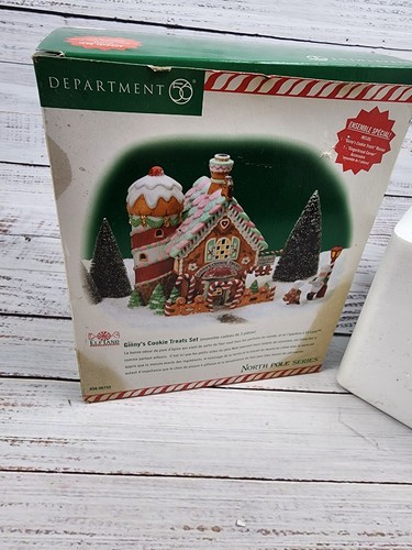Department 56 Ginnys Cookie Treats Set 56732 Retired North Pole New Sealed - Picture 7 of 8