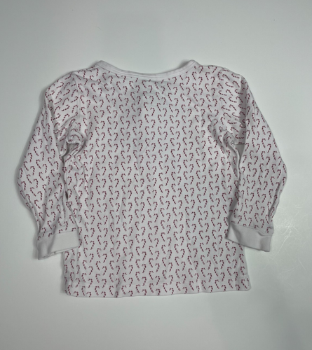 LILA AND HAYES Holiday Candy Cane Pajama Set Sise 4T - Picture 3 of 6
