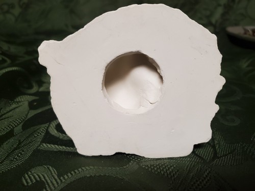 Gufo su ramo - Biscotto in ceramica 4" x 3 1/2" - Pronto da dipingere - Foto 2 di 11