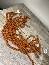 8mm Lava Stone Pumpkin Orange