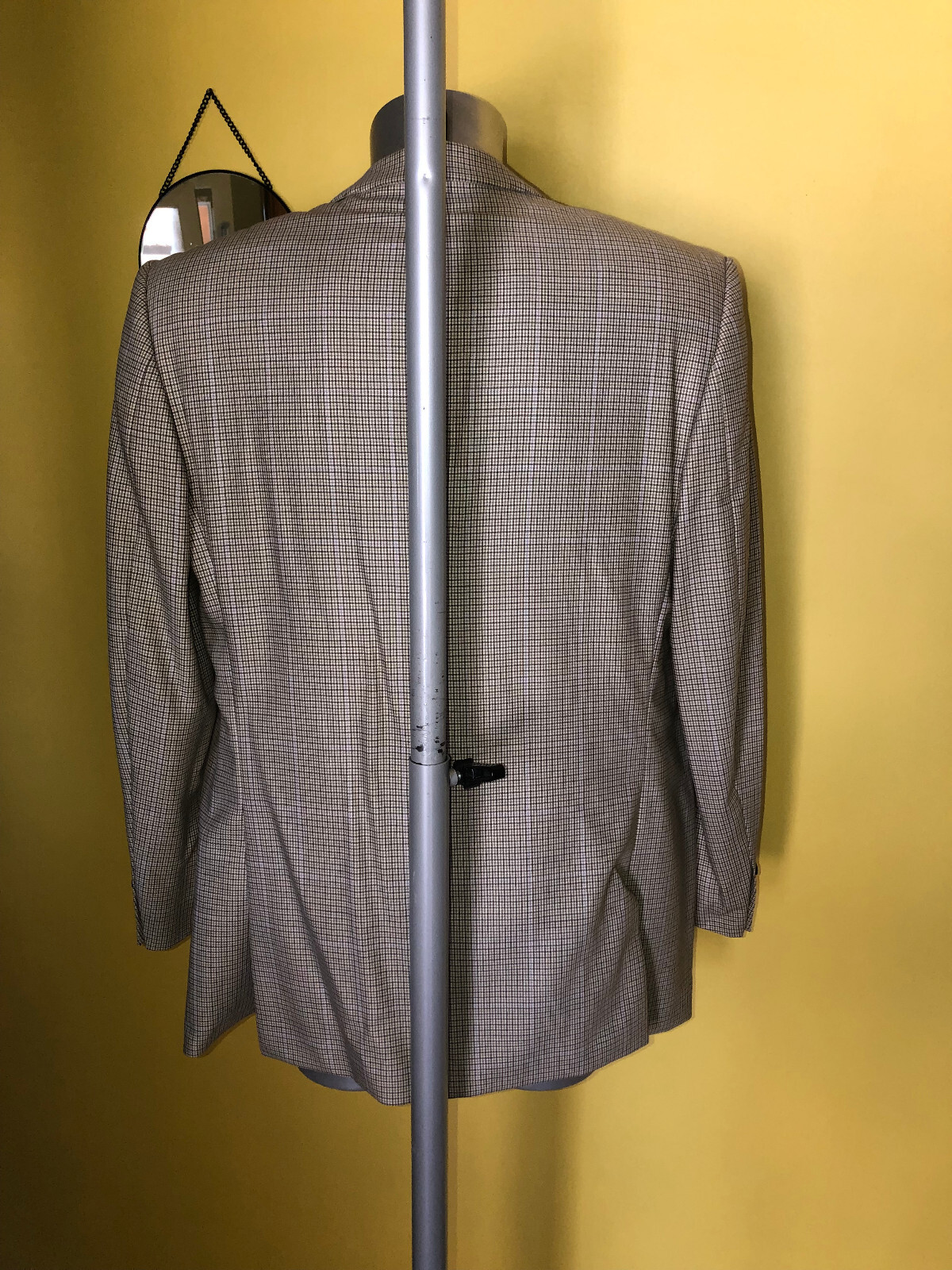 Beautiful Houndstooth Jacket Woolmark DORMEUIL Si… - image 3