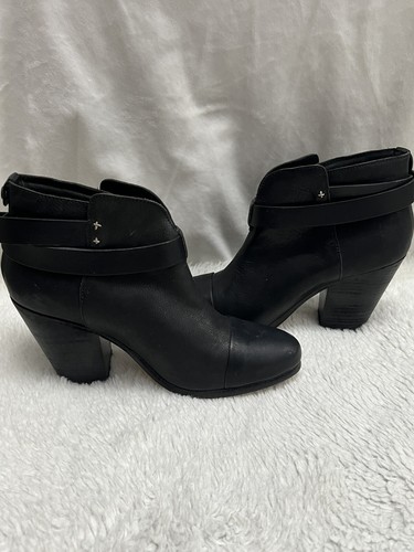 Rag & Bone Harrow Women's Sz UK 5.5 EU 38.5 Black Leather Ankle booties - Picture 12 of 12
