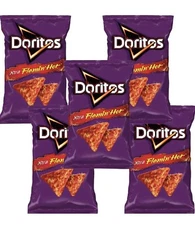 Sabritas DORITOS EXTRA FLAMIN HOT 61g (Box with 5 bags)