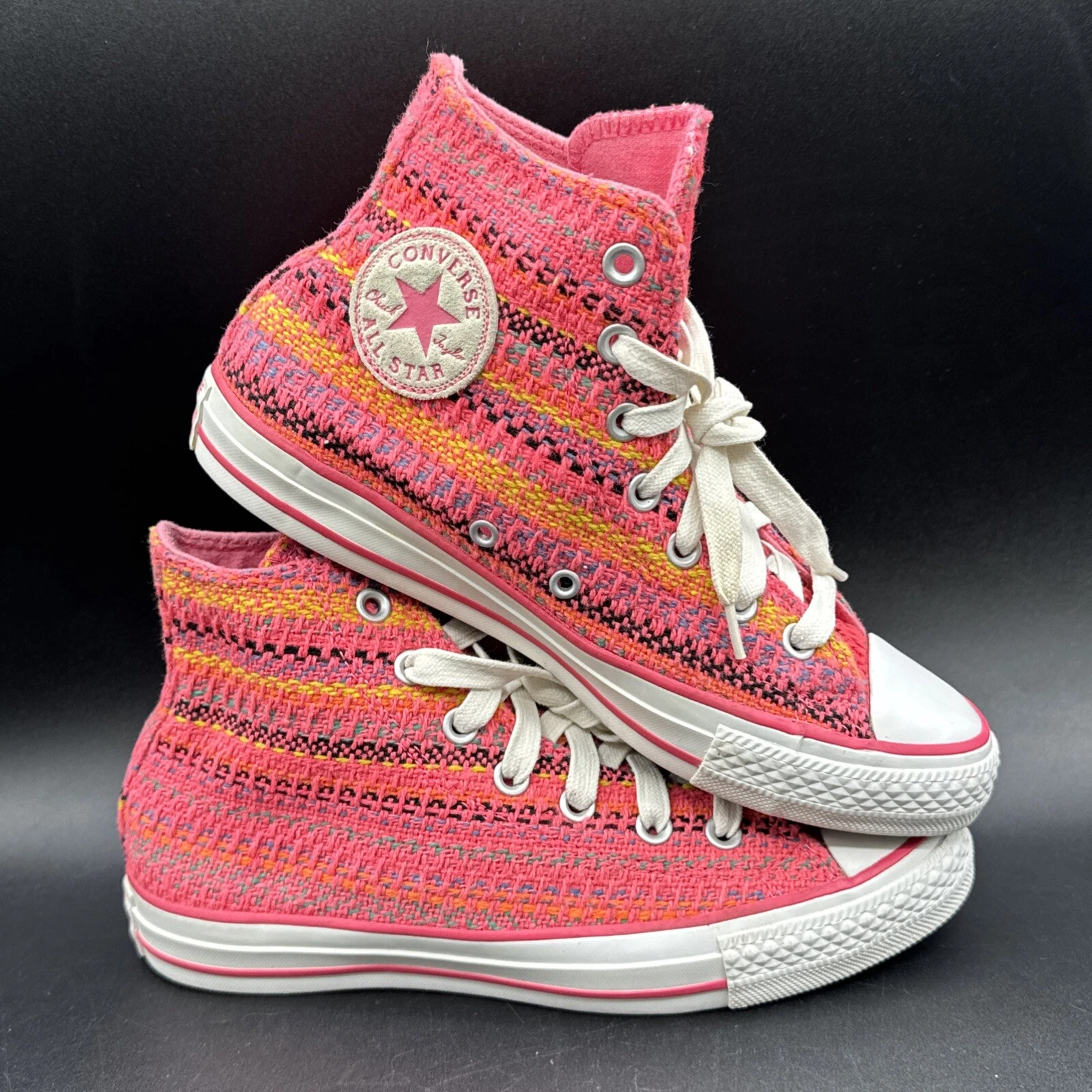 Converse All Star Chuck Taylor scarpa alta stringata tessuto ragazza taglia 5 5 246955C rosa
