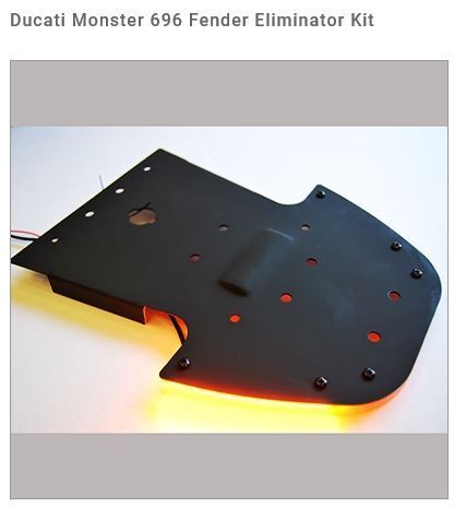 DUCATI 696 796 1100 MONSTER FENDER ELIMINATOR KIT NRC NEW RAGE CYCLES - Picture 7 of 9