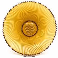 Große Vintage Glasschale Amber I Frankreich ...