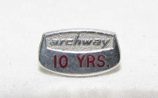 Archway Cookies 10 Years Service Awards Pin Tie Tack 