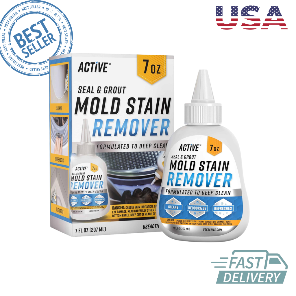 ACTIVE Mold Stain Remover Gel Heavy Duty Cleaner 7 Fl Oz