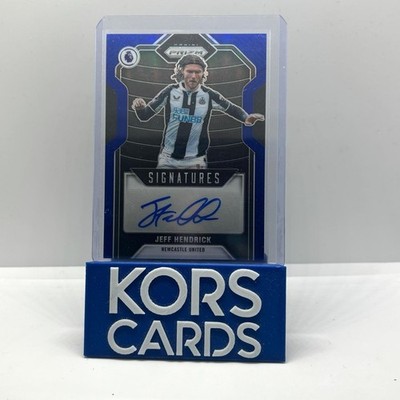 Newcastle Jeff Hendrick Auto 2021/22 Panini Prizm Premier League Blue Autograph