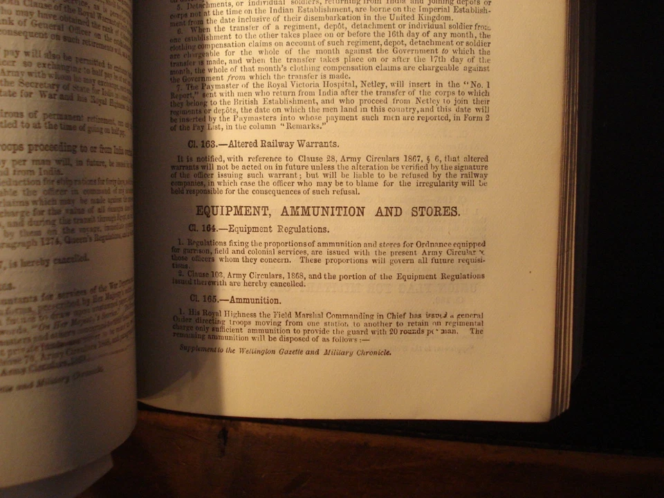 British Army Circulars Orders 1867-1876 Military Organisation History - Image 4 of 4