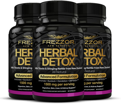 Milk Thistle Liver Health Cleanse Natural Kidney Detox & Repair FREZZOR 3 Pack!