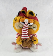 Sleepy Pajama Garfield Plush Toy with Teddy Bear 'Pookie' Stuffed Animal
