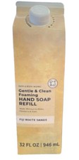 Bath & Body Works FIJI WHITE SANDS Foaming Hand Soap REFILL 32 fl oz FREE SHIP 0.75 per fl oz
