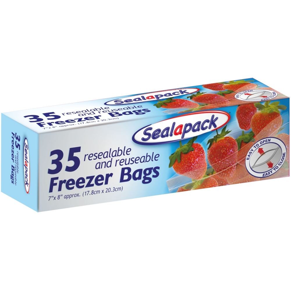 Seal-A-Pack Resealable Freezer Bags 35pk