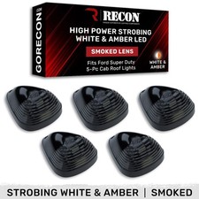 Recon 264143bks Led Cab Roof Light Kit Smokedwhiteamber 99-16 Super Duty Recon 264143bks Led Cab Roof Light Kit Smokedwhiteamber 99-16 Super Duty