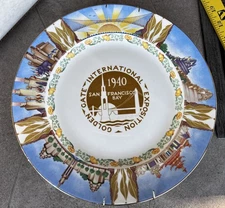 Golden Gate International Exposition San Francisco Plate 1940 Homer Laughlin