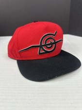 Naruto Shippude Red/Black Brim Snapback Hat Ripple Junction FAST SHIPPING